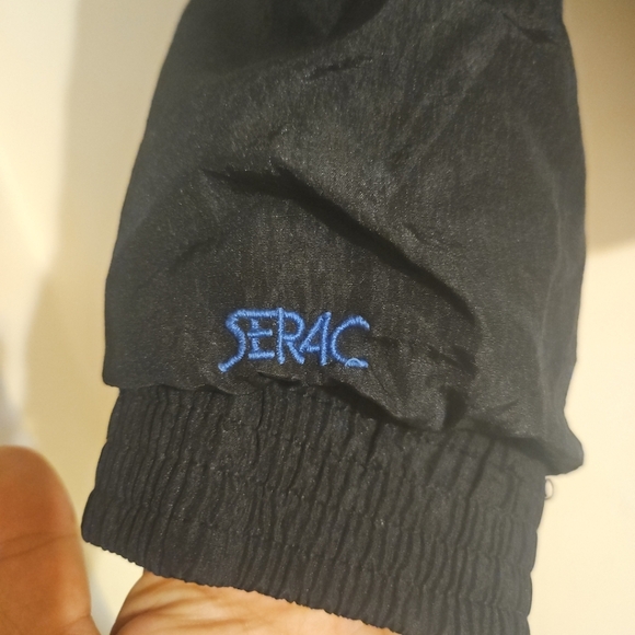 Serac VTG Womens Ski Jacket Coat Snow Board Color Block Winter Zip Blue/Black - Picture 7 of 10